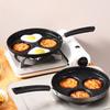 3/4Hole Heart Frying Egg Pot Pan Round Breakfast Maker Anti-scalding Handle Non-stick Cooking Egg Burger Steak Pans Home Tools