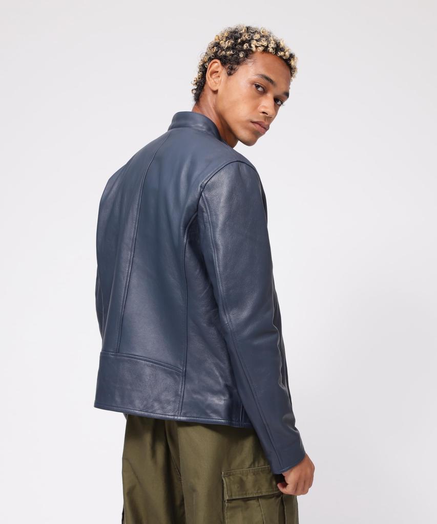 AVIREX Sheep Single Riders Size F Web Depot Exclusive Men's Jacket, 120, Navy, 783-4950023, &