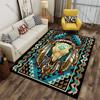 Cultural Symbolism Feathers Skull Carpet Yoga Living Room Room Decor Children's Crawling Mat Doormat Area Rug Games Mat