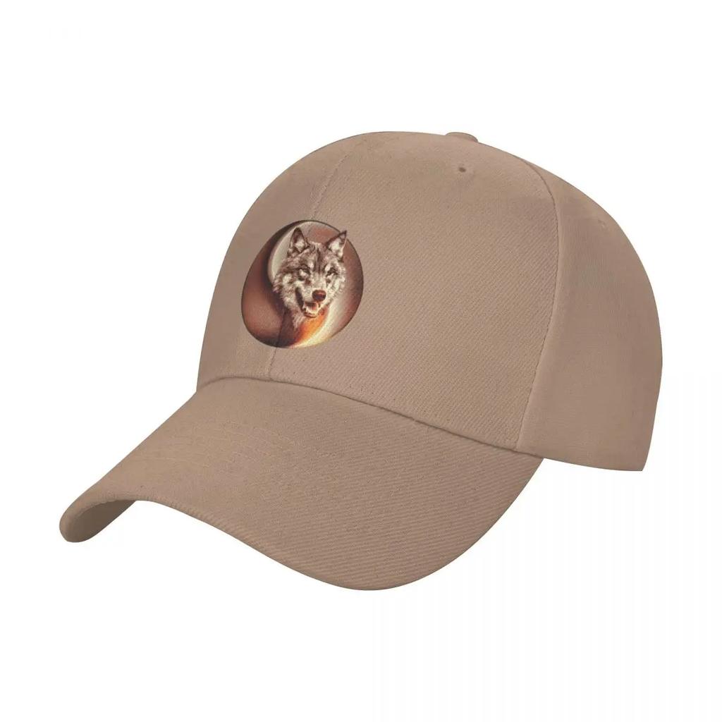 Yin Yang Wolf Baseball Cap Bobble Hat GentleUnisex Hat Luxury Hat Big Size Caps For Unisex Womens