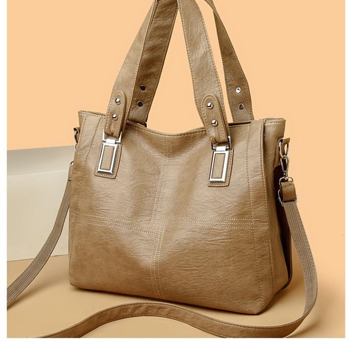 Shoulder Fashion Soft Leather Tote Bag