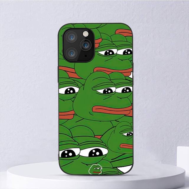 

Забавный чехол для телефона с изображением лягушки Пепе Face Cry для Iphone 11 12 Mini 13 14 Pro Xs Max X 8 7 6s Plus 5 Se Xr Shell iPhone7