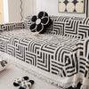 Nordic Tassels Geometric Pattern Sofa Cover Chenille Four Season Universal Couch Cover Non-slip Thrown Blanket Modern Sofa Towel
