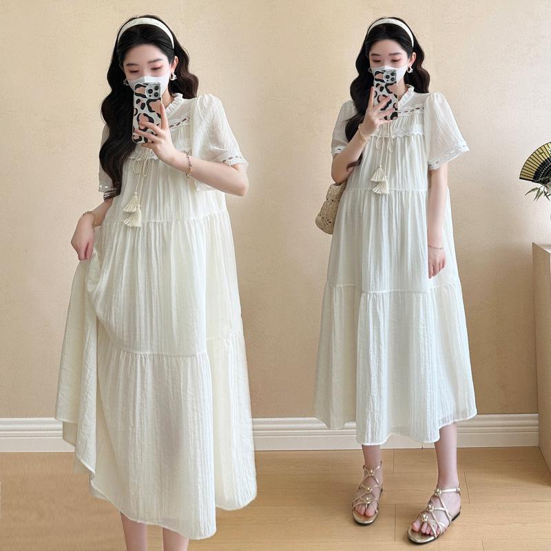 Spring/Summer 2026 Bohemian Ethnic Maternity Skirt