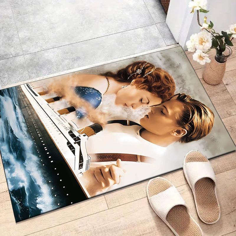 1pc Titanic1 Design Printed Area Rug Carpet for Bedroom Living Room Home Decor Rugs Mat Non Slip Mat Rug for Bedside