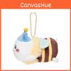 Hachiware Chiikawa Usagi Cute Cross Dressing Bee Plush Pendant Keychain Doll