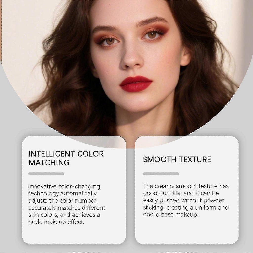 New Model Zephoco Dark Skin Two-In-One Color-Changing Foundation Stick Is Lightweight, Hydrating, And Adheres Well Without Sticking. It Is A Light And