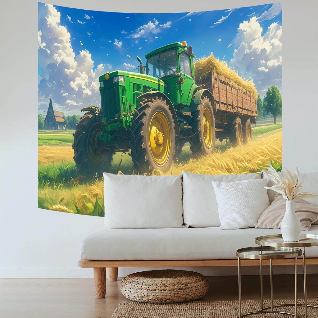 Support Farmer Tapestry Banner Rural Wall Hanging Wall Art Decoration Bedroom Farmland wall tapestry