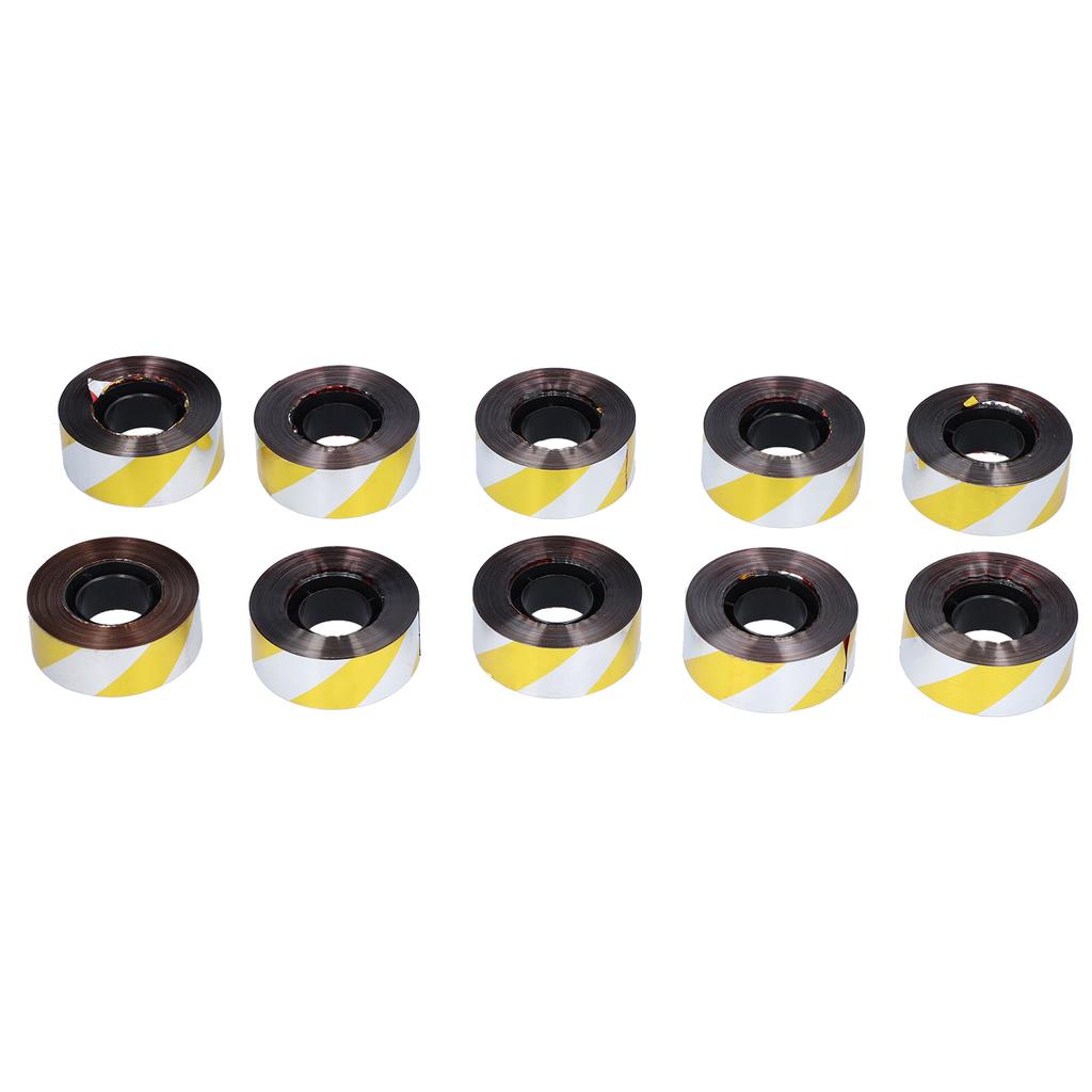 10PCS 2.5CMx60M Bird Deterrent Reflective Scare Tape Bird Repellent Ribbon for Garden Silver Red