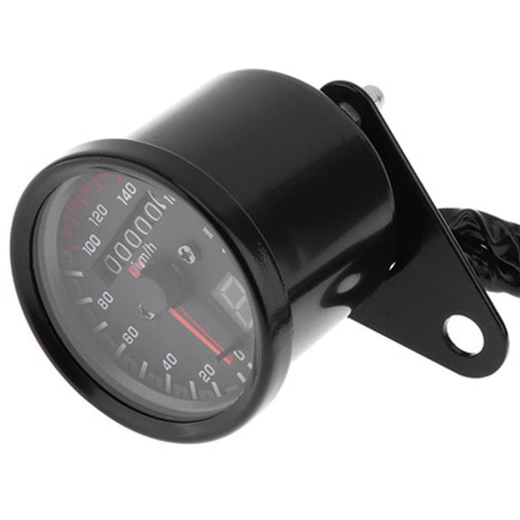 Motorcycle Speedometer With Gear Display LED Backlight Universal 12V Motorbike Odometer