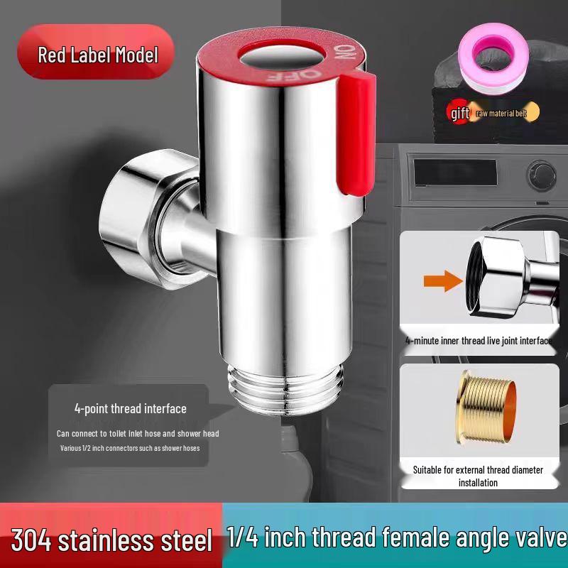 All-Copper Splash-Proof Faucet with Stop Valve for Mop Sink