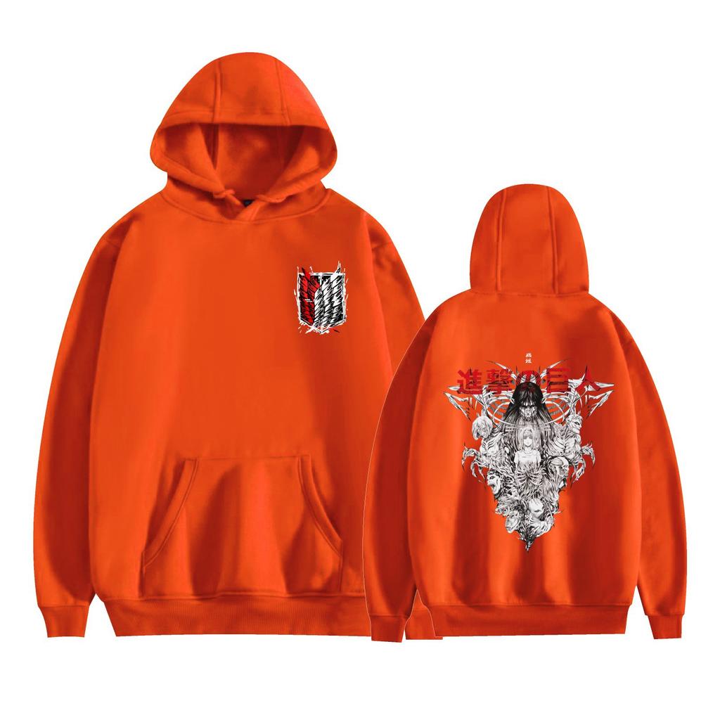Men Women's Fleece Hooded Attack on Titan Anime Printed Spring Autumn Pullover Sweatshirt Fashion Hoodie Casual Hip Hop New Men Tracksuit Streetwear