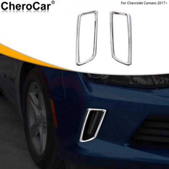 Daytime Running Light Decoration Ring Lamp Trim For Chevrolet Camaro 17+ Chrome