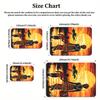 African Tribal Sunset Scene Crystal Velvet Rug Ethnic Home Decor Cultural Floor Mat Living Room Artistic Carpet