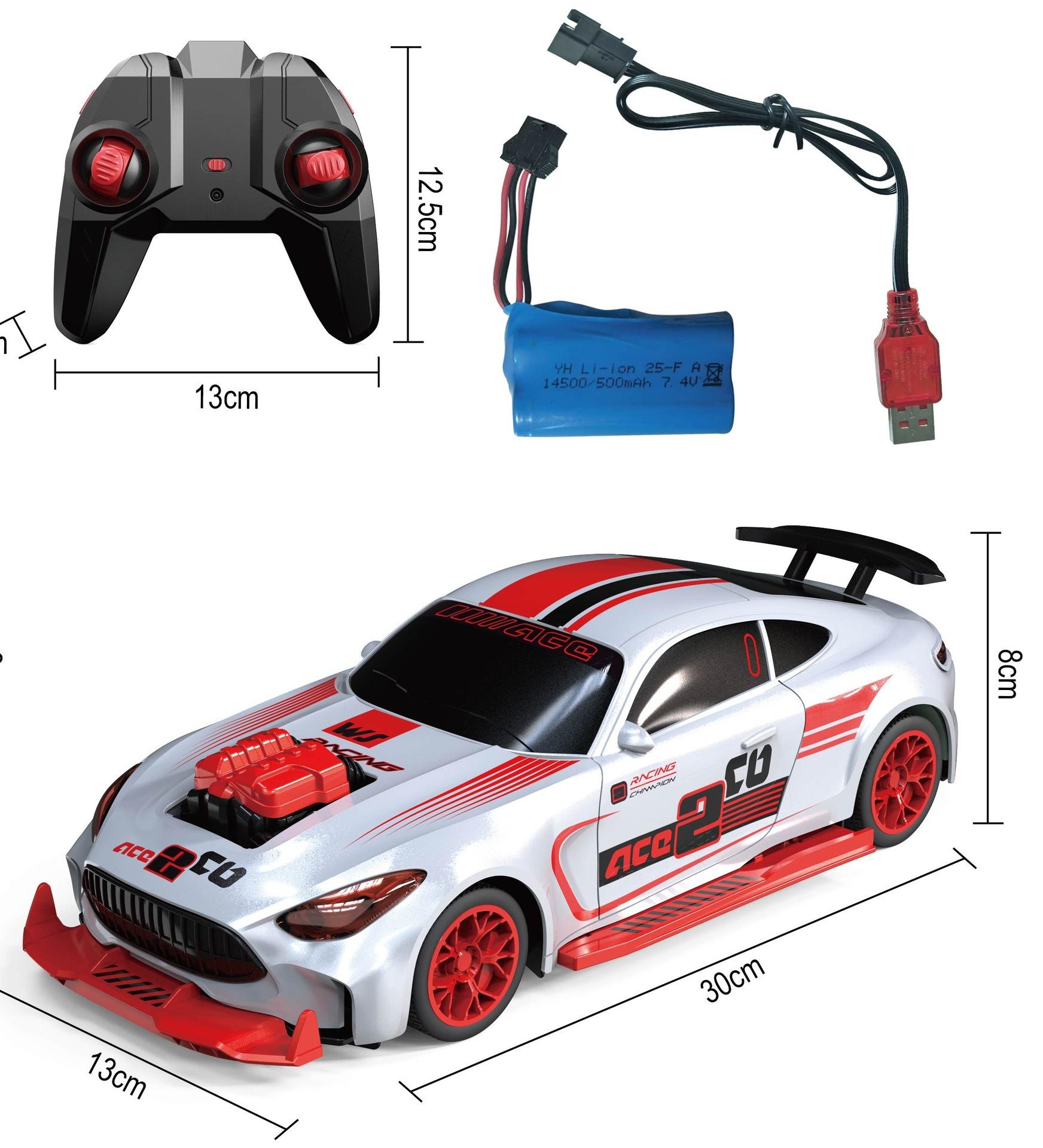 Latest Remote Controlled Transformable Drift Car 2.4G High-Speed Racing Transformable Tail Wing Boy Plaything Off-Road Stunt Car Model