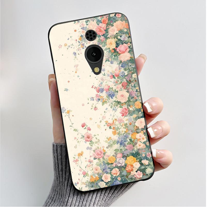 Printed Phone Case For Nokia 150 2G 2023 C2 C10 C20 Funda Coque Soft Silicone Black Shell Cover Cute Flower Cartoon Casing Capa