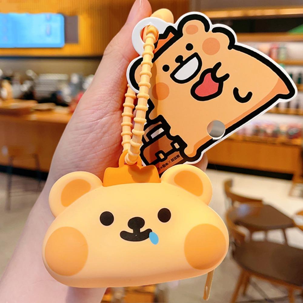 

Кошелек Мини Силиконовый Чехол для Ключей Пылезащитный Мультяшный Чехол для Хранения Наушников Дни Рождения Style A