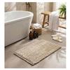 Bath Mat - EDEN - Arielle - Relief Effect Chenille - 50 X 80 Cm - Beige (Terracotta)
