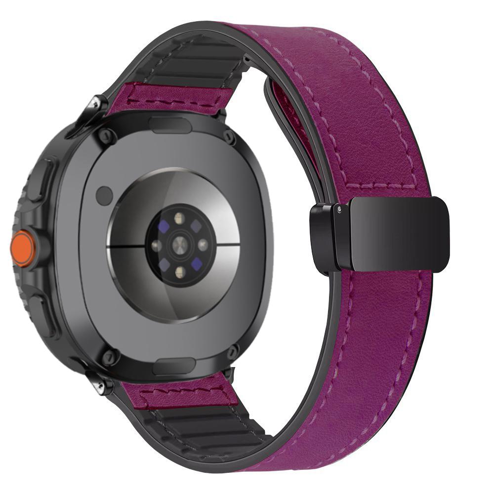 Silicone Leather Band for Samsung Galaxy Watch 8 40mm 44mm Watch 8 Classic 46mm Magnetic Bracelet Galaxy Ultra 2025 47mm Correa