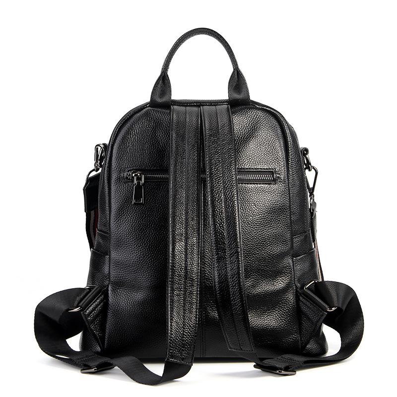 Women's Fashionable and Versatile Leather Backpack, Top Layer Cowhide, High-end Feel, Large Capacity Backpack for Women
