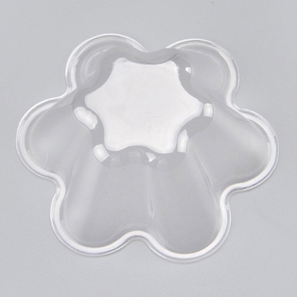 100 Bucăți Bol Transparent în Formă de Floare pentru Înghețată Mall Portabil de Unică Folosință Cupă pentru Desert de Ciocolată Patiserie Gadget de Bucătărie