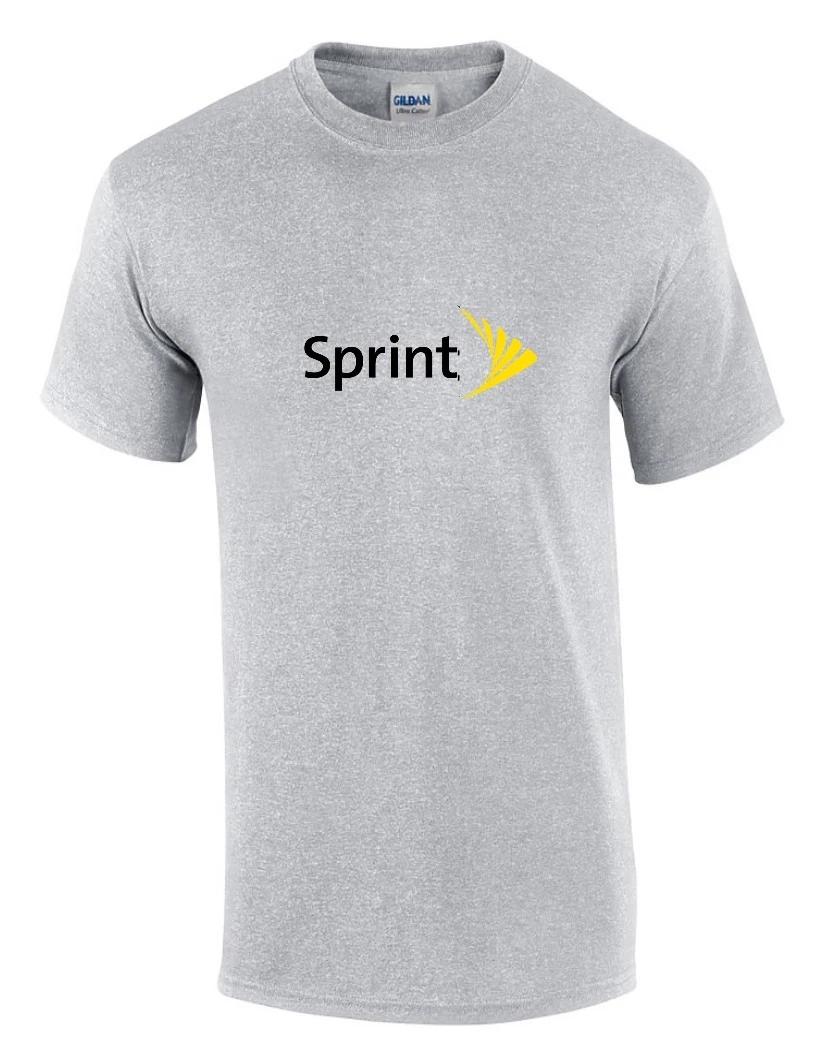 

Sprint T-Shirt 90s LOGO Funny GEEK Phone Sport Gray Yellow Black Shirt S-5XL S
