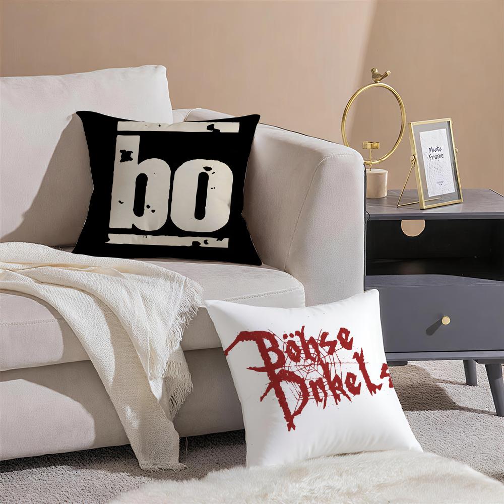 BBohse OOnkelz Cushion Cover Pillowcase Short Plush Invisible zipper Room Sofa Cushion Cover