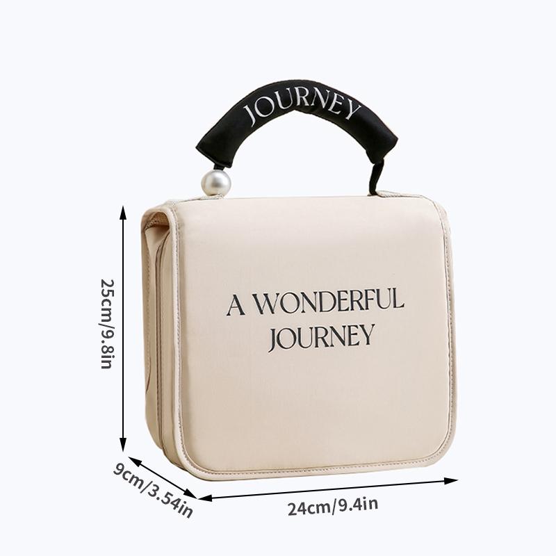 High Appearance Hanging Toiletry Bag, Large Capacity Cosmetics Storage Bag, Portable Makeup Bag For Business Trips And Women