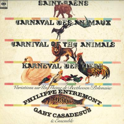 LP Record GABY CASADESUS  PHILIPPE ENTREMONT  Saintsaens Le Carnaval Des Animau 25AC470 CBS SONY 1978 Japan Classical Used