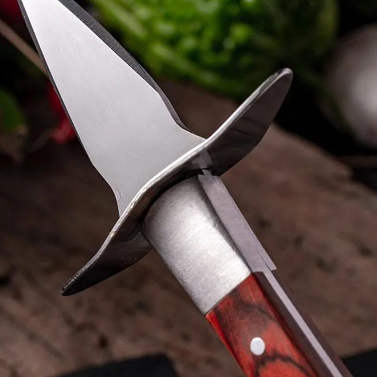Cuchillo Profesional para Ostras, Herramienta Abridora de Mariscos de Acero Inoxidable de Alta Resistencia, Cuchillo para Abrir Mariscos para Ostras Almejas Vieiras