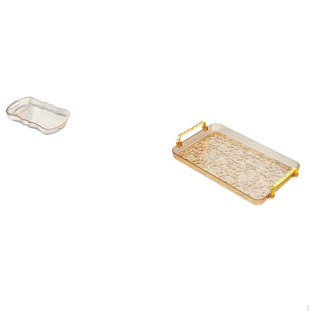 Breakfast Fruit Vanity Tray for Cafe Cafeteria And Dining Room Jewelry Storage with Handle Home