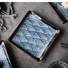 Ceramic Stripe Sushi Dishes Hotel Restaurant Tableware 9 Inch Rectangular Sashimi Dessert