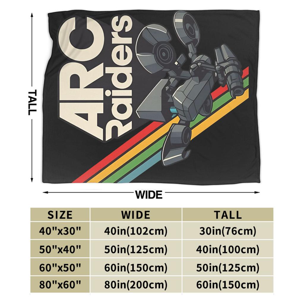 Arc Raiders Game Throw Blanket for Couch Fuzzy Soft Plush Blanket 50x60 Inch Multi-size Bedspread for All Seasons