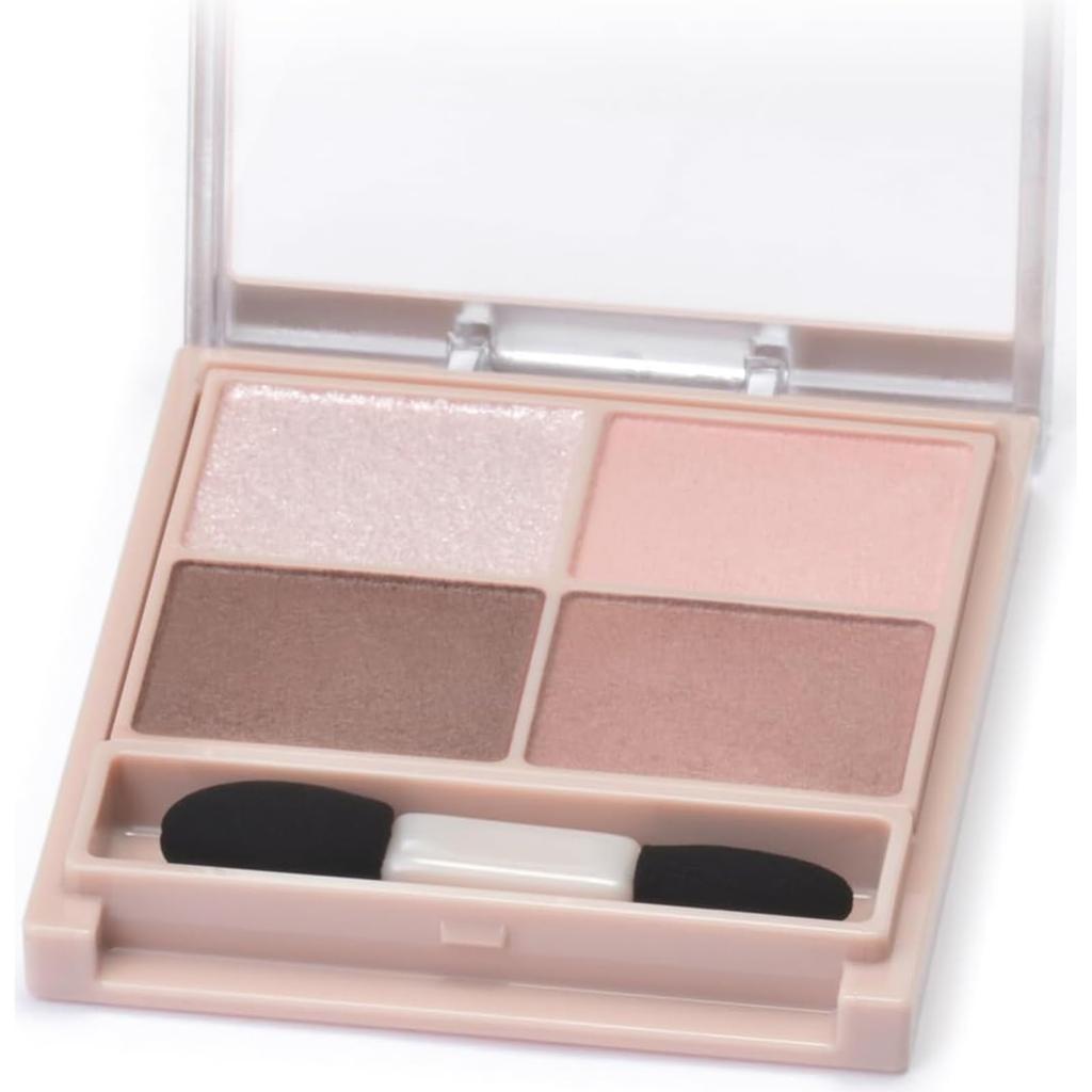 Canmake Silky Souffle Eyes M07 Tutu Ballerina Sheer Matte Eyeshadow Muted Pink (Matte Type) 3.8g Moisturizing, 4-color Palette,