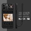 Soft Cover Phone Case for Apple iPhone 11 7 8 15Plus XS XR 14 Pro 16 13 12 16Pro Max 15 Anime O-One Piece Luffy