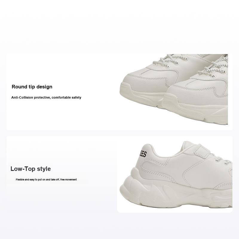 MLB Big Ball Chunky Classic Velcro Low Top Kids Casual Shoes Kids sneaker White 7ASHJA23N-50WHS