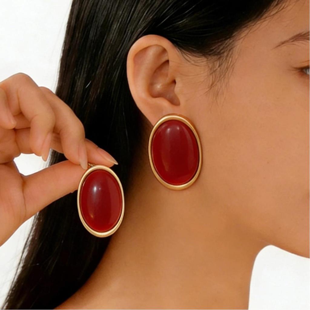 Personalized Oversized Geometric Circle Earrings - Trendy, Versatile Nightclub Fashion Jewelry