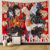 Tokyo R-Revengers Cartoon Colorful Tapestry Wall Hanging Hippie Flower Wall Carpets Dorm Decor Japanese Tapestry