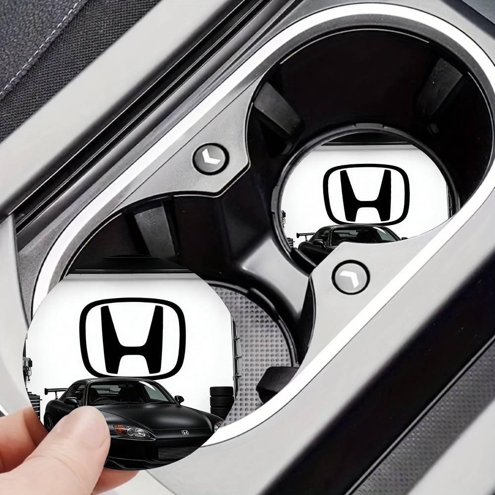 For Honda New Car Cup Holder Anti-Slip Silicone 7cm Insert Coaster Mat Universal Car Accessories Black Fit Most Cars