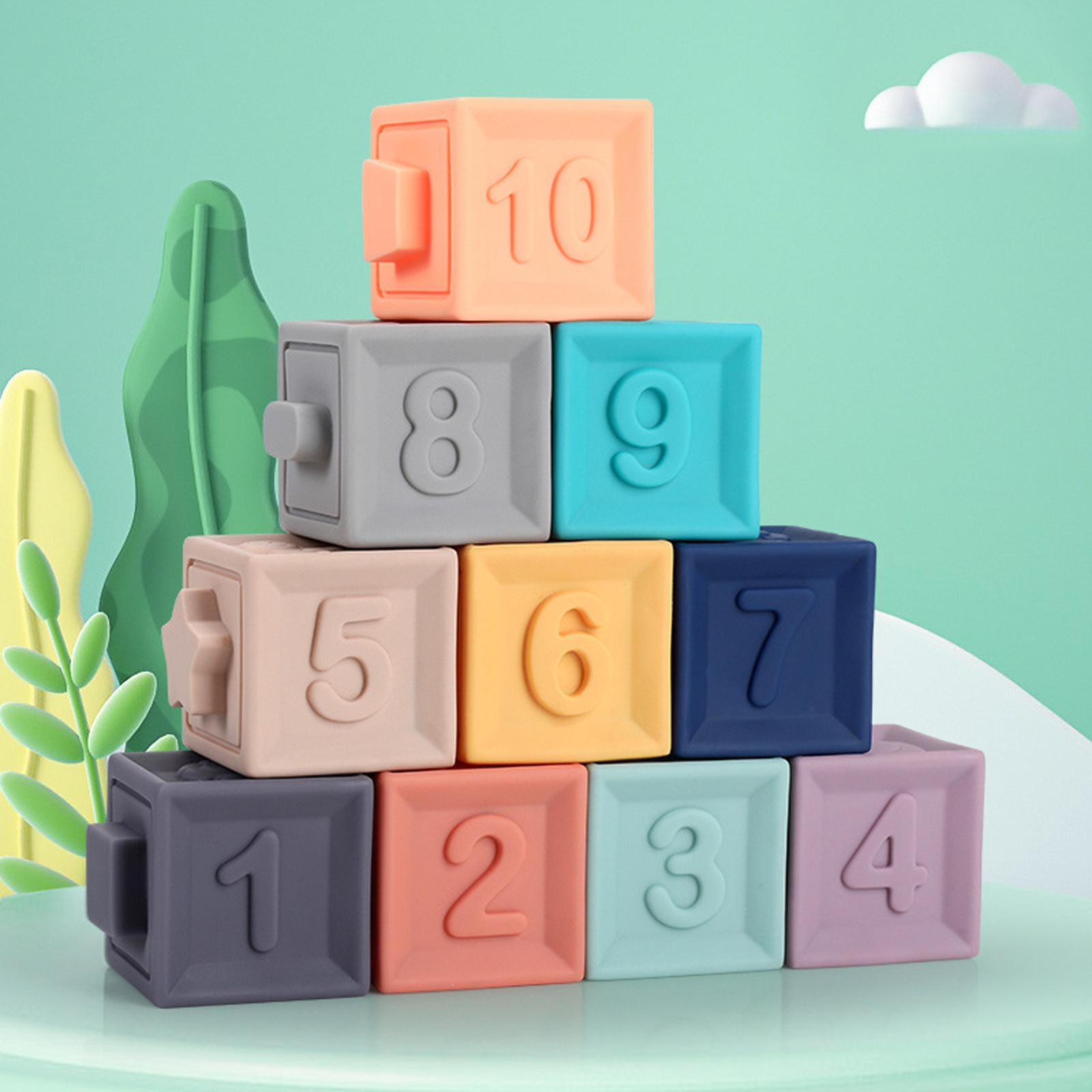 

Children s Soft Rubber Stacking Toy Set, Early Education And Intellectual Development Toy For Babies One Size