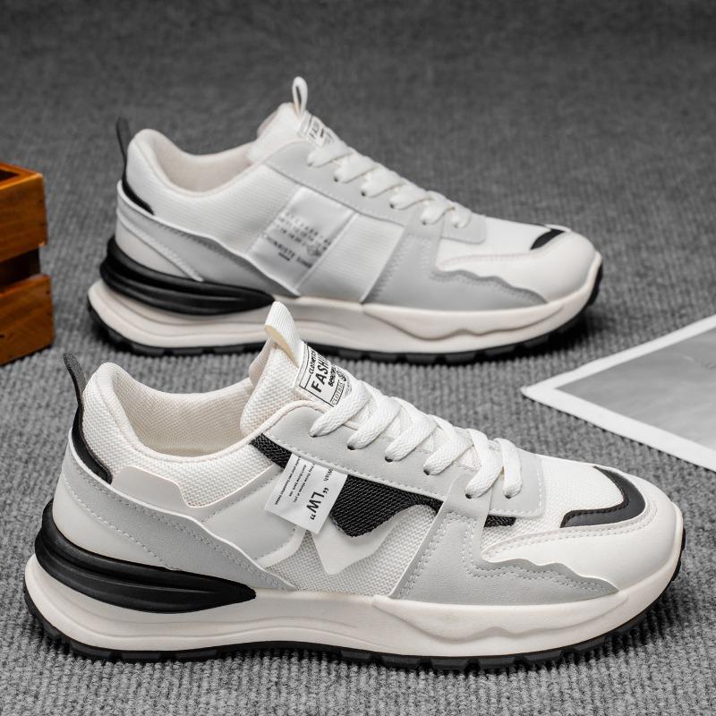 Zomerschoenen voor heren nieuwe heren ademende sportschoenen casual trend veelzijdige mesh hardloopschoenen plateau trendy schoenen