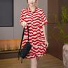 Printed Summer Fashion Two Piece Set Loose Plus Size T Shirt and Shorts Pants Slimming Outfit for Women
