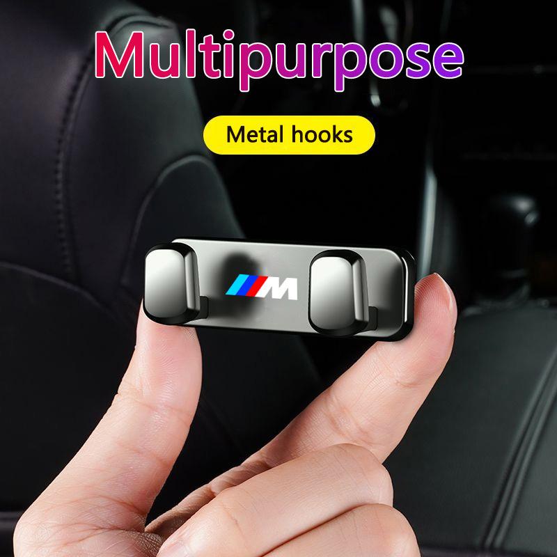Zinc Alloy Car Storage Hooks Interior Accessories For BMW 1 3 5 7 Series M Performance X1 X3 X4 X5 F10 F15 F20 F30 M3 M4 E34 E46 jbdf70