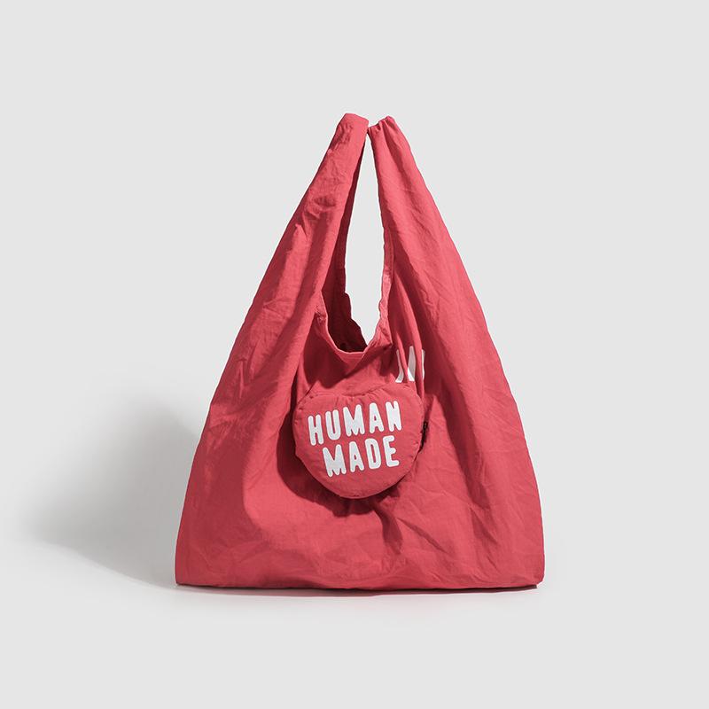 Folding shopping bag, environmentally friendly tote bag, polyester bag, portable shopping bag, large capacity storage, spring roll bag, large capacity