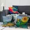 Van Gogh Famous Painting Pillowcase Toon Gift Cushion Cover Bedroom Home Sofa Chair Seat Decor Pillow Case