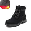 Autumn and Winter Plus Cotton Martin Boots Women's British High-top Rhubarb Boots Casual Large Size Women's Shoes Tooling Leather Boots