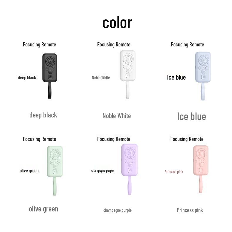 Smart Bluetooth Remote: Multifunctional Zoom, TikTok Controller, Rechargeable Phone Photography & Video Page Turner.