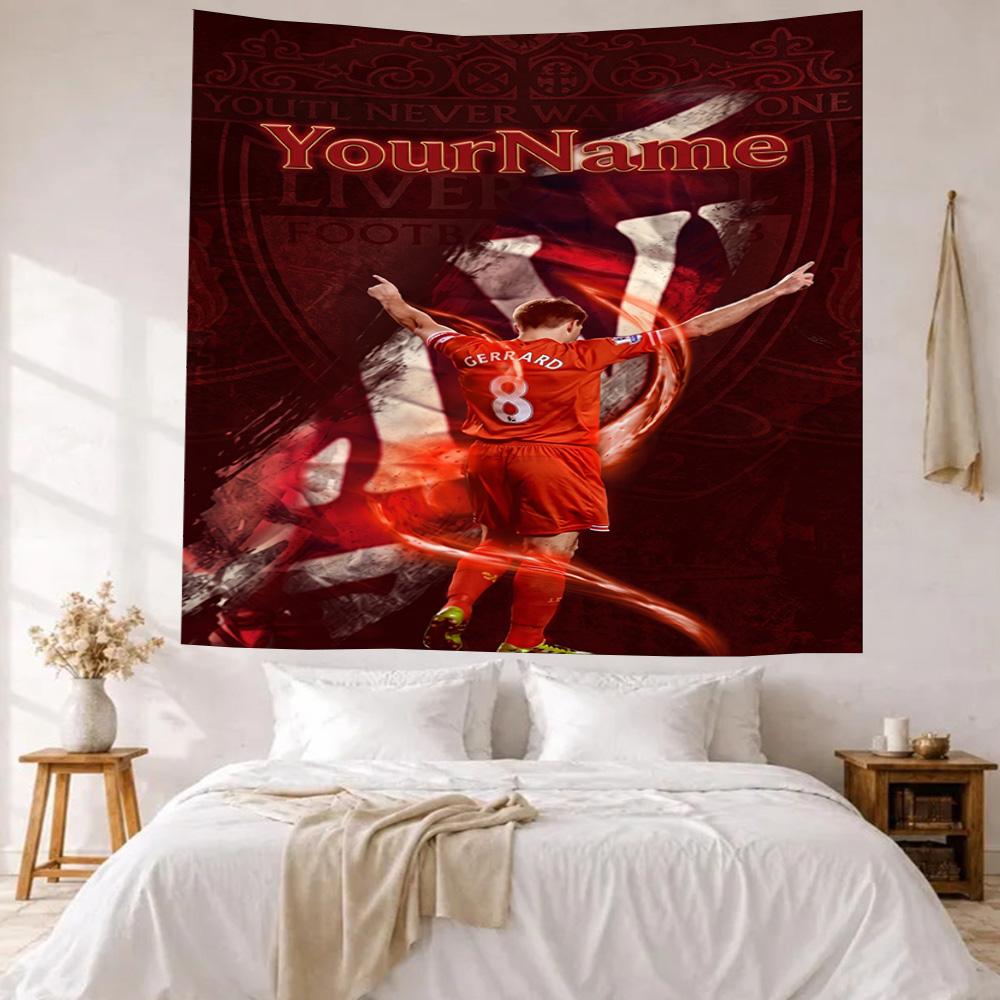 Liverpool Custom Your Name Wall Decor Tapestry Art For Pet Memorial Birthdaywedding Party Backdrop Family Gift
