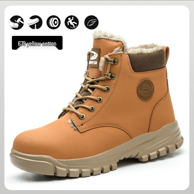 Men's Winter Safety Boots: Anti-Smash, Anti-Puncture, Warm, Comfortable, Casual Protection Shoes