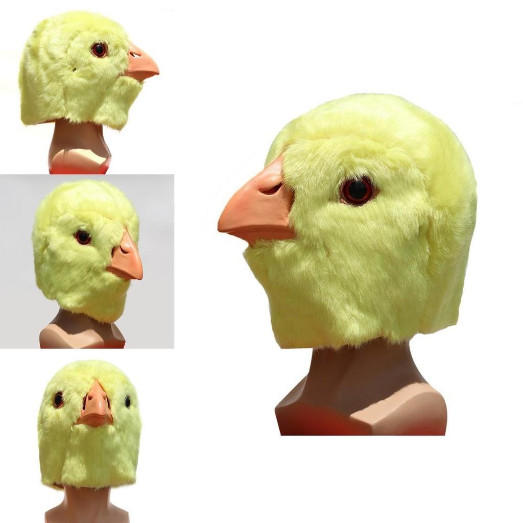 Animal Chick Latex Mask With Funny Design For Halloween Costume Party And Diy Cosplay